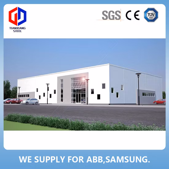 Painted Industrial Prefab/Prefabricated Galvanized Steel Structure Building Modular Workshop
