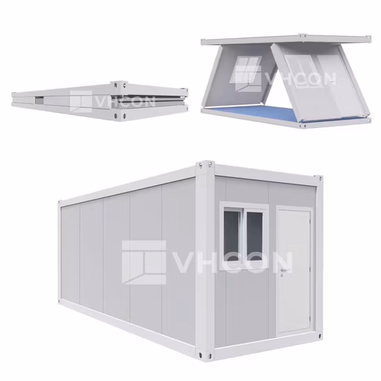 Movable Modular Prefab Portable Homes Wooden Tiny 2 Bedroom 20FT Kitchen Fully Furnished Luxury Living Steel Sandwich Wall Panel Prefabricated Container House